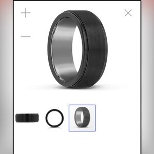 Black Ceramic Men’s Wedding Band